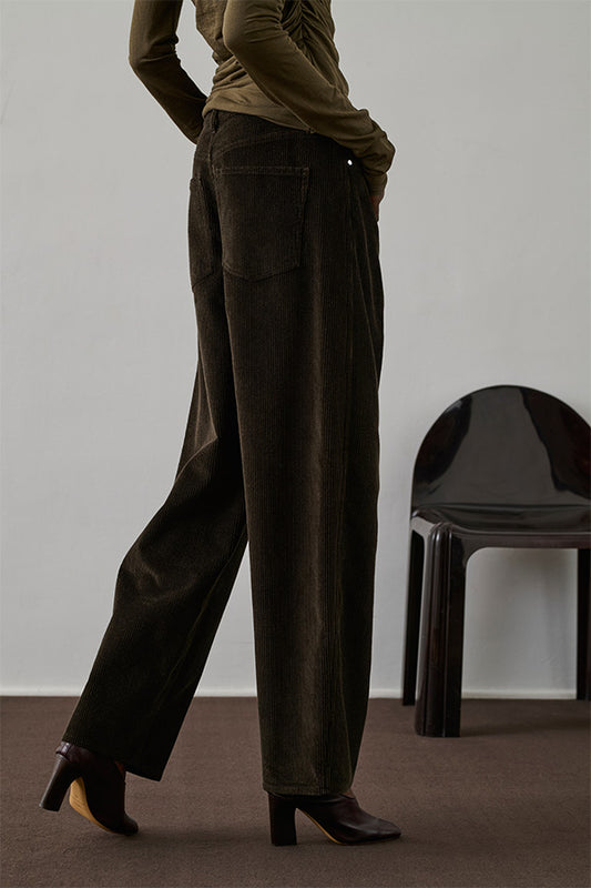 Pantalon Gunther - Ébène - Coton - Femme
