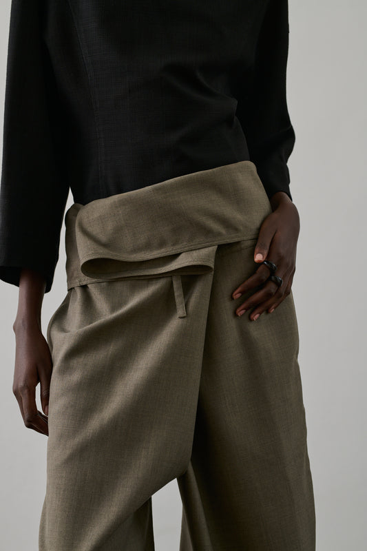 Pantalon Aloe - Gris Vert - Femme