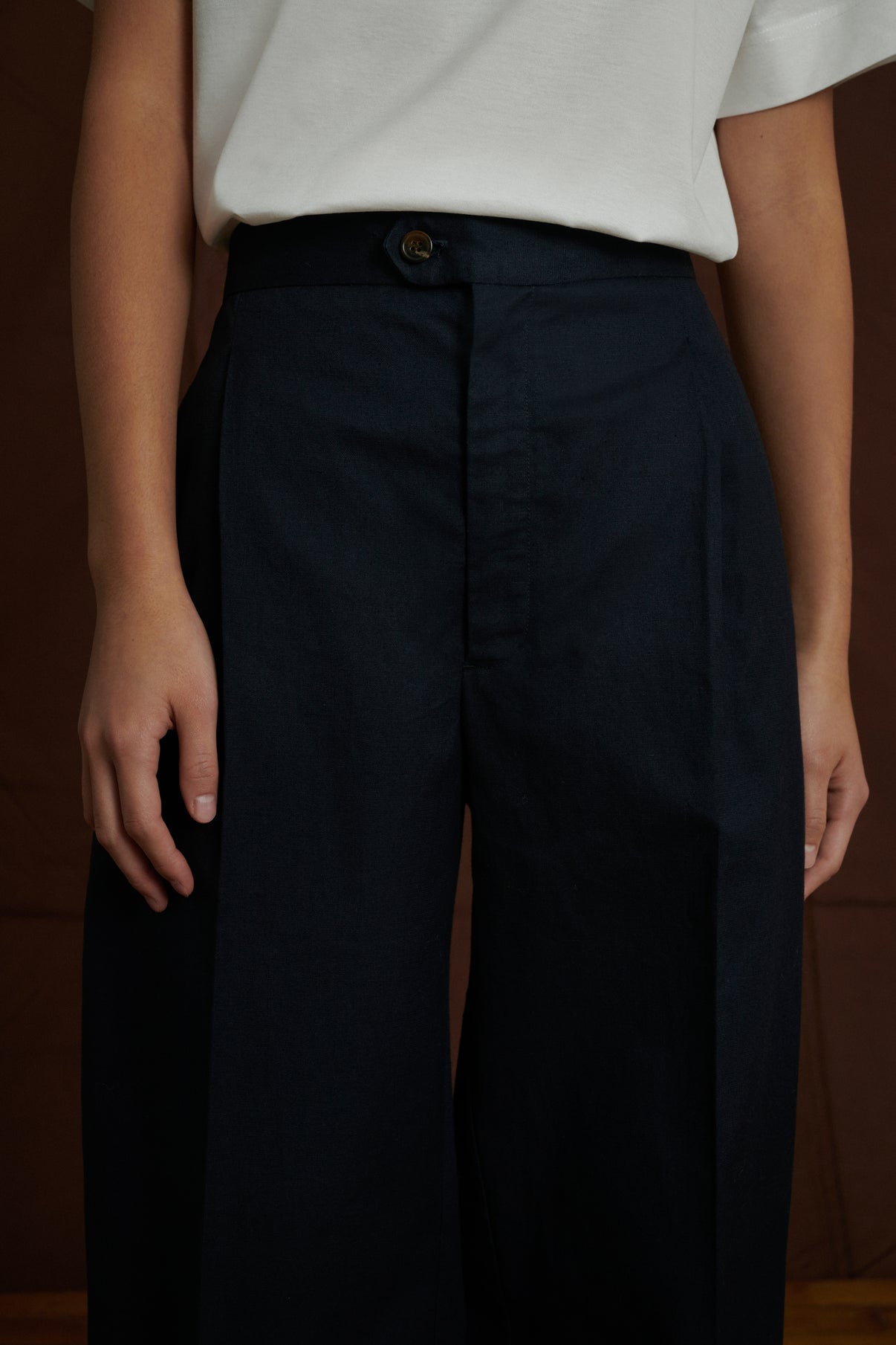 Pantalon Sulpice - Navy - Coton - Femme vue 4