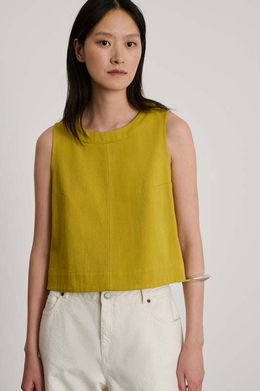 Top Pampa - Jaune Doré - Coton - Femme