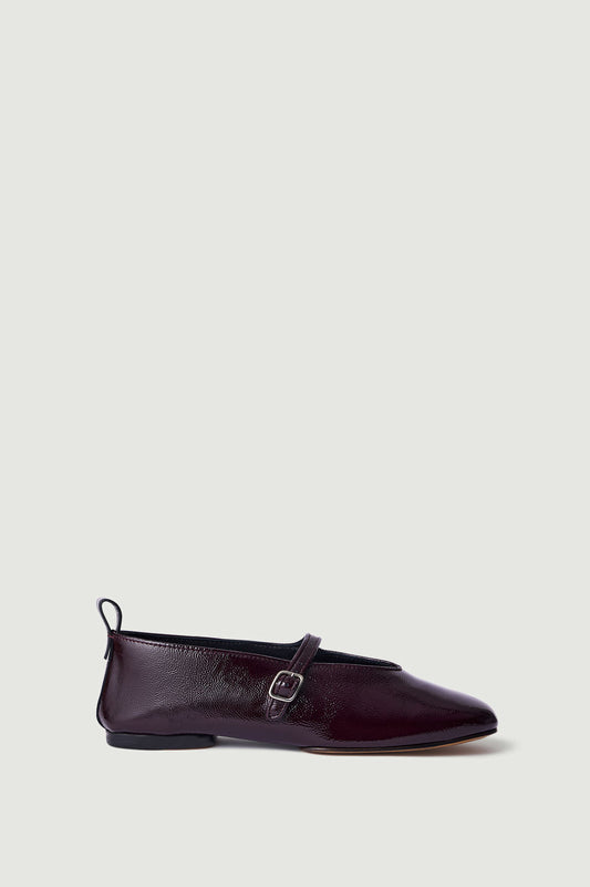 Ballerines Madeline - Bordeaux Foncé - Cuir - Femme