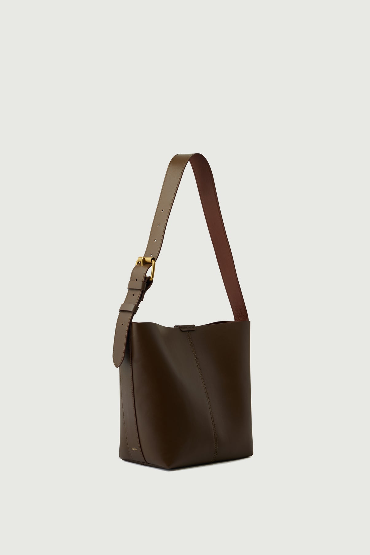 Sac Saudade Mini - Taupe/Cognac - Cuir - Femme vue 3