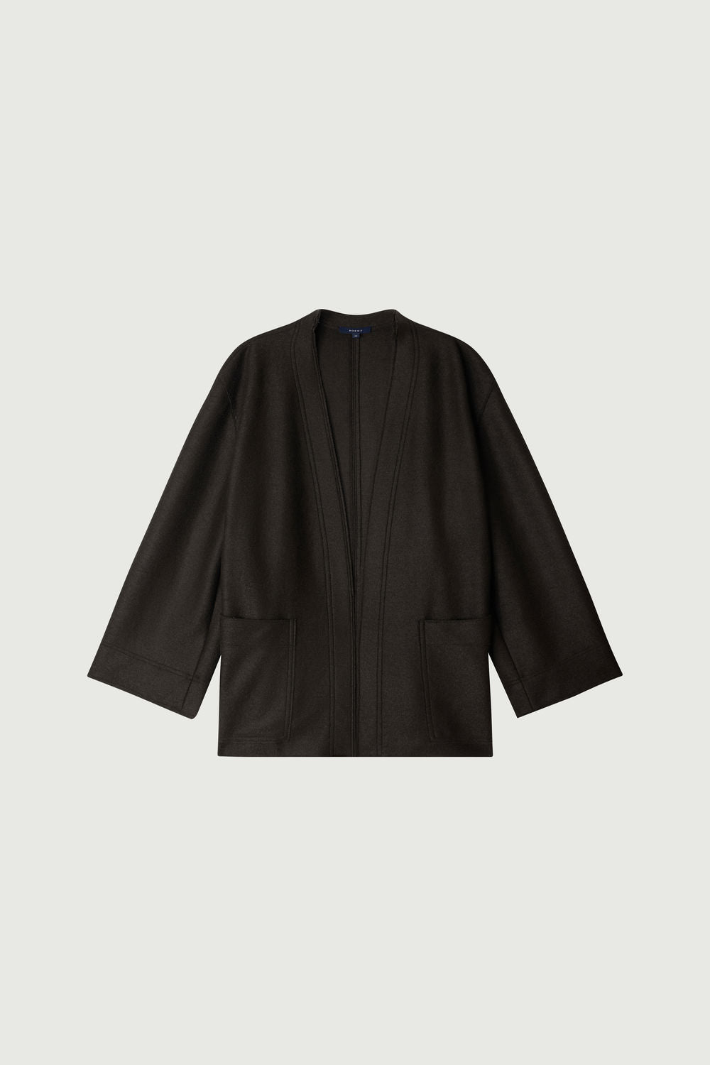 Veste Balme - Vert Ébène - Laine - Femme vue 6